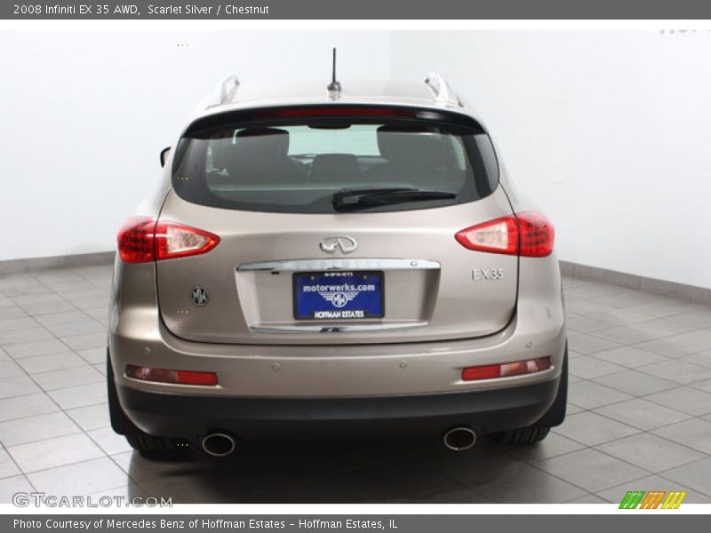 Scarlet Silver / Chestnut 2008 Infiniti EX 35 AWD