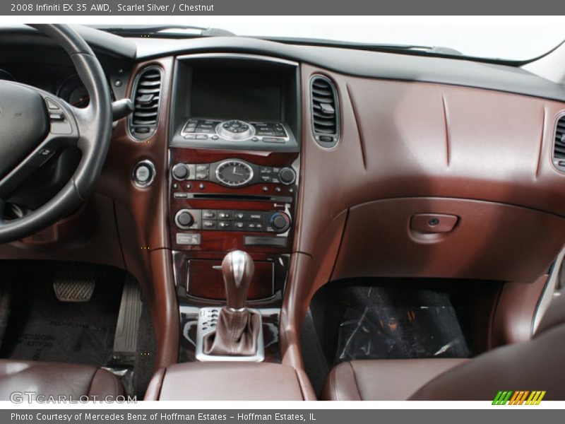 Scarlet Silver / Chestnut 2008 Infiniti EX 35 AWD
