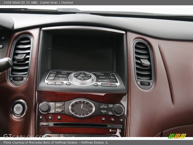 Scarlet Silver / Chestnut 2008 Infiniti EX 35 AWD