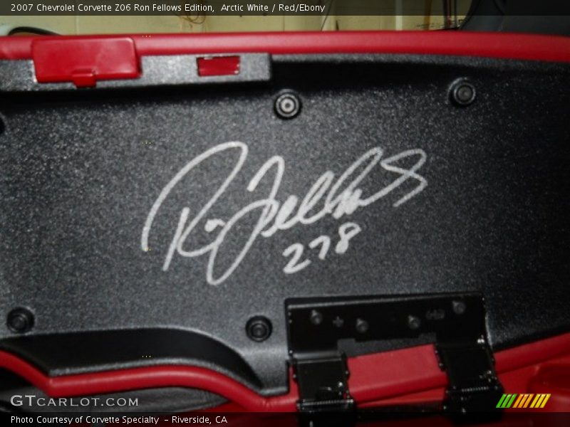 Ron Fellows Signature 278/399 - 2007 Chevrolet Corvette Z06 Ron Fellows Edition