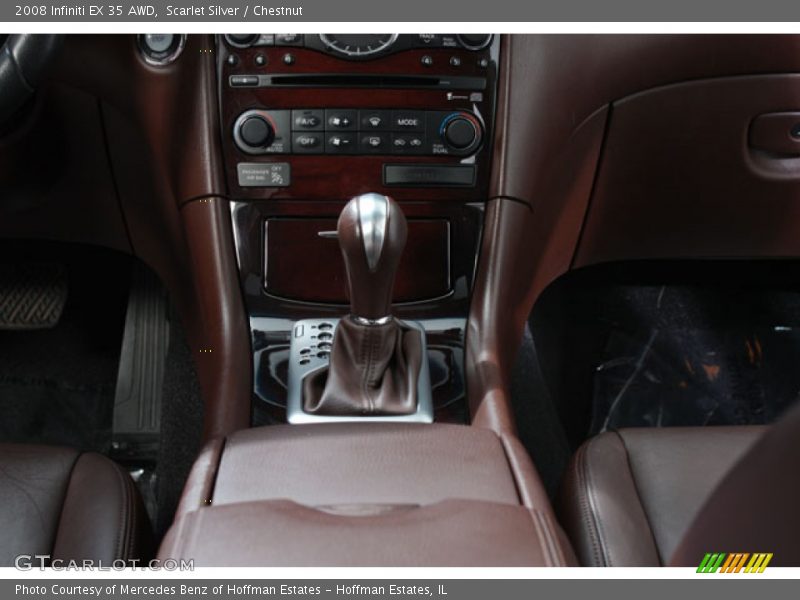 Scarlet Silver / Chestnut 2008 Infiniti EX 35 AWD