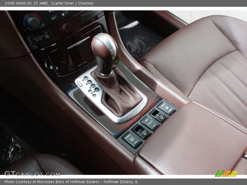 Scarlet Silver / Chestnut 2008 Infiniti EX 35 AWD