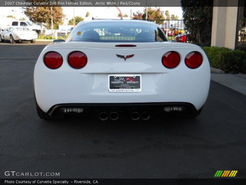 Arctic White / Red/Ebony 2007 Chevrolet Corvette Z06 Ron Fellows Edition