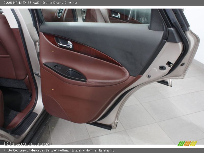 Scarlet Silver / Chestnut 2008 Infiniti EX 35 AWD