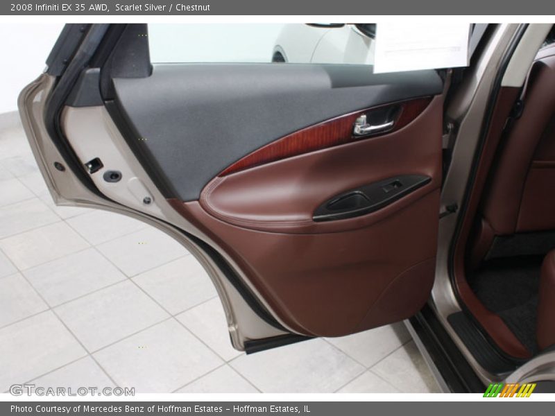 Scarlet Silver / Chestnut 2008 Infiniti EX 35 AWD