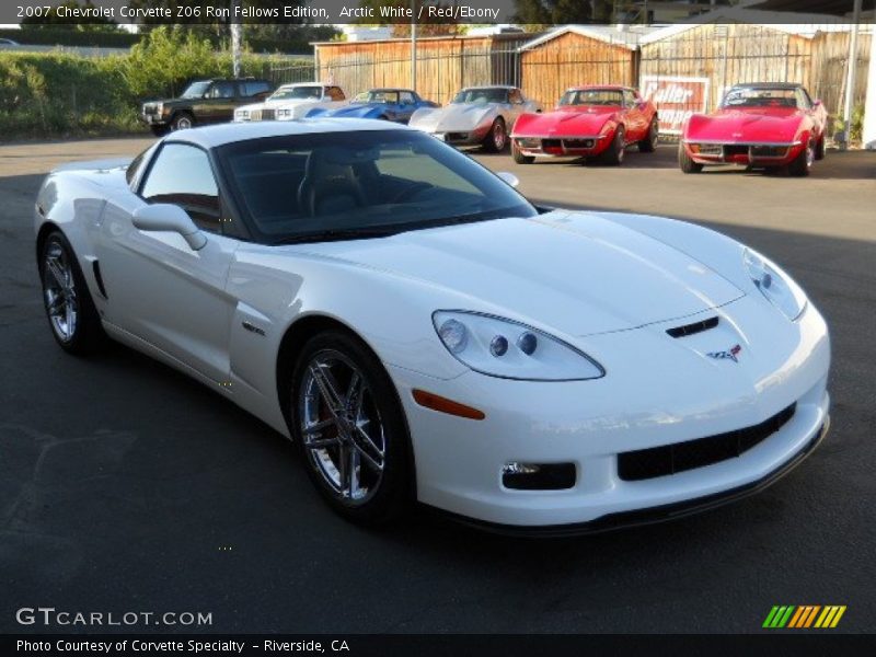 Arctic White / Red/Ebony 2007 Chevrolet Corvette Z06 Ron Fellows Edition