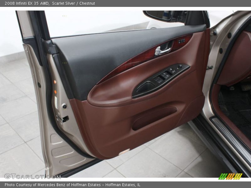 Scarlet Silver / Chestnut 2008 Infiniti EX 35 AWD