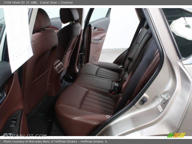 Scarlet Silver / Chestnut 2008 Infiniti EX 35 AWD