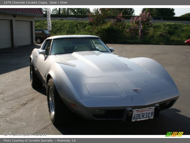 Silver / Silver 1978 Chevrolet Corvette Coupe