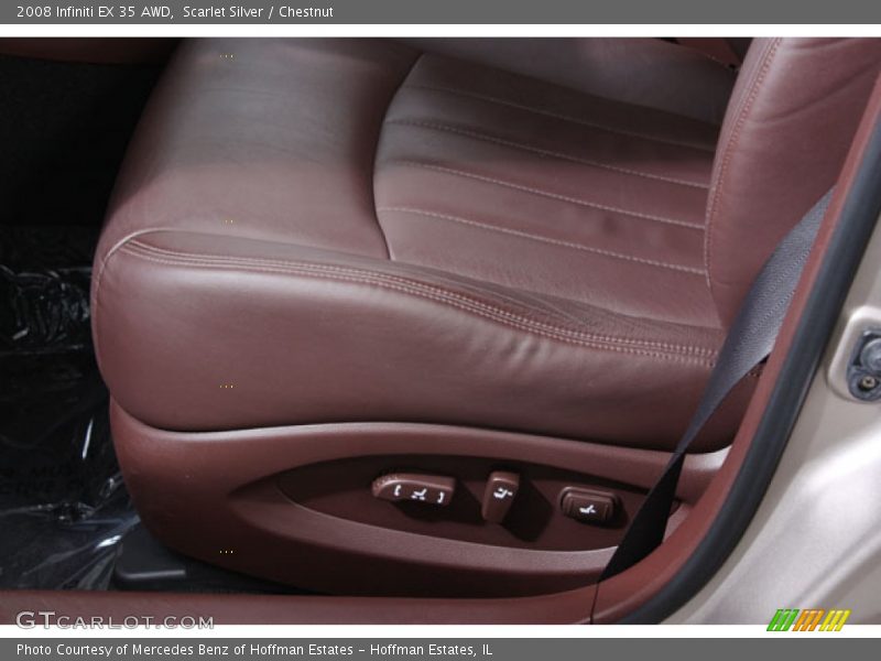 Scarlet Silver / Chestnut 2008 Infiniti EX 35 AWD