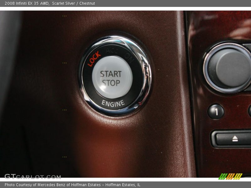 Scarlet Silver / Chestnut 2008 Infiniti EX 35 AWD
