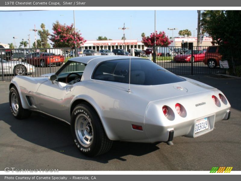 Silver / Silver 1978 Chevrolet Corvette Coupe