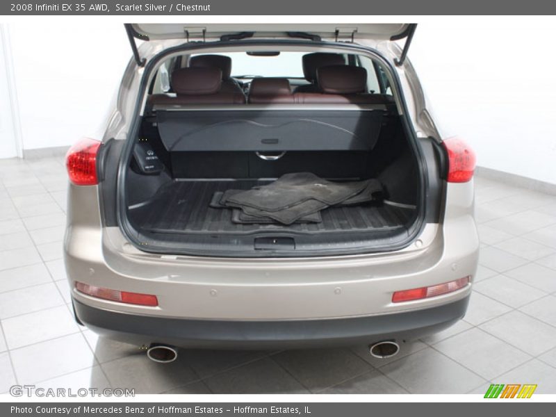 Scarlet Silver / Chestnut 2008 Infiniti EX 35 AWD