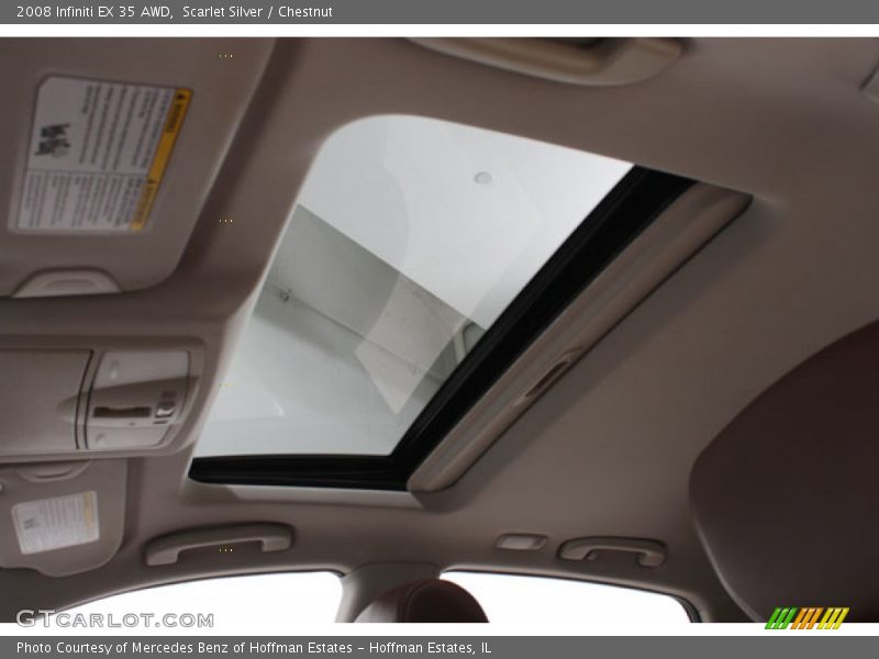 Scarlet Silver / Chestnut 2008 Infiniti EX 35 AWD