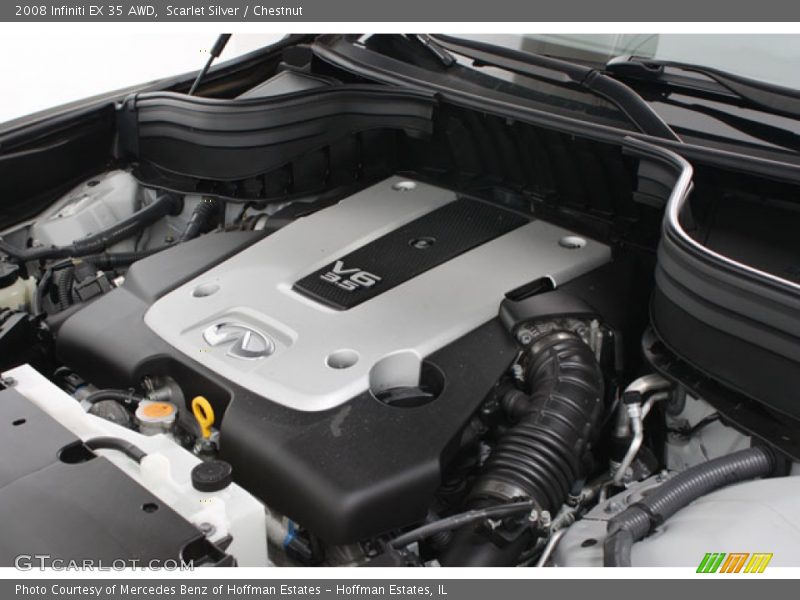 Scarlet Silver / Chestnut 2008 Infiniti EX 35 AWD