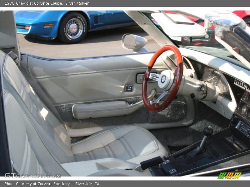  1978 Corvette Coupe Silver Interior