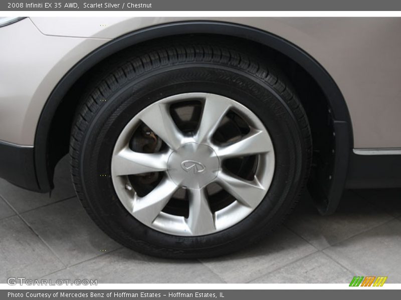 Scarlet Silver / Chestnut 2008 Infiniti EX 35 AWD