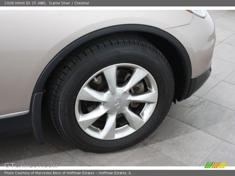 Scarlet Silver / Chestnut 2008 Infiniti EX 35 AWD