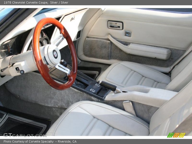  1978 Corvette Coupe Silver Interior