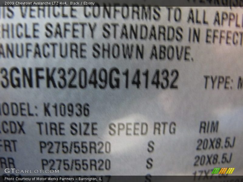 Black / Ebony 2009 Chevrolet Avalanche LTZ 4x4