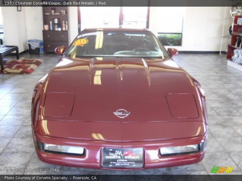 Dark Red Metallic / Red 1993 Chevrolet Corvette Coupe