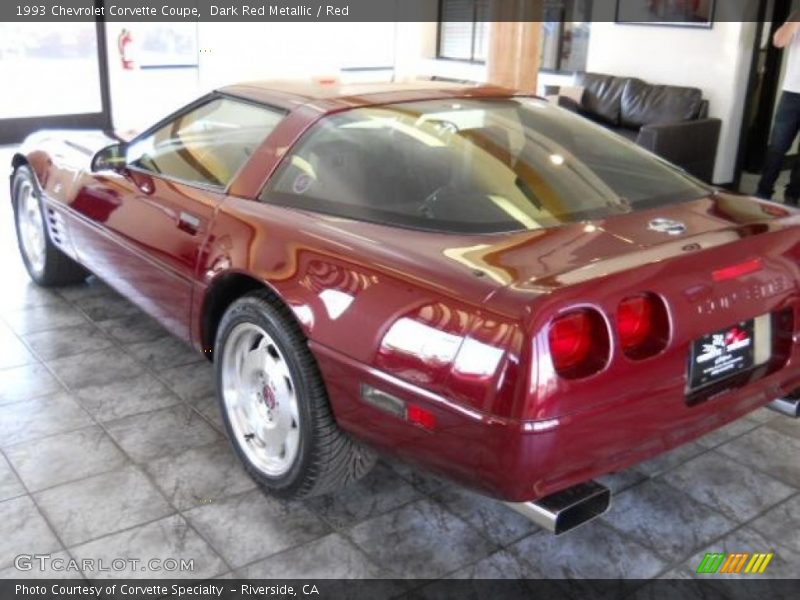 Dark Red Metallic / Red 1993 Chevrolet Corvette Coupe