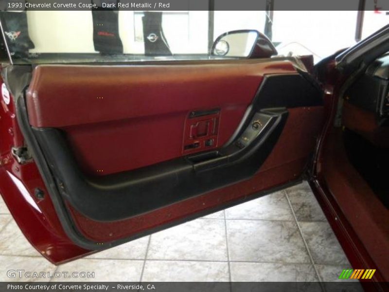 Dark Red Metallic / Red 1993 Chevrolet Corvette Coupe