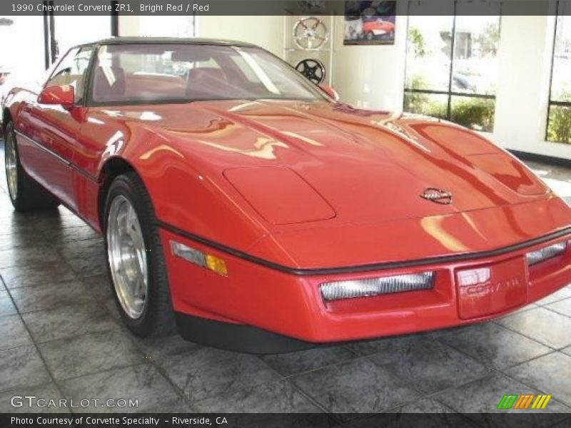 Bright Red / Red 1990 Chevrolet Corvette ZR1