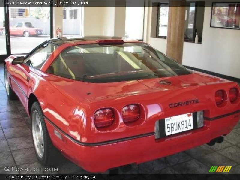 Bright Red / Red 1990 Chevrolet Corvette ZR1
