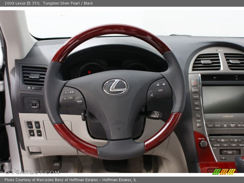 Tungsten Silver Pearl / Black 2009 Lexus ES 350