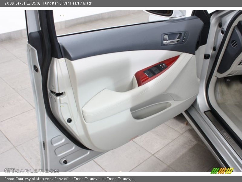 Tungsten Silver Pearl / Black 2009 Lexus ES 350