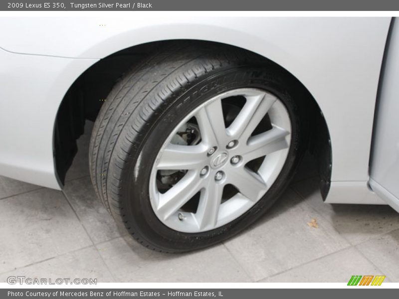 Tungsten Silver Pearl / Black 2009 Lexus ES 350