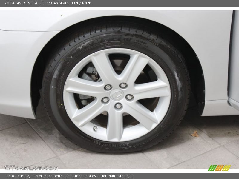 Tungsten Silver Pearl / Black 2009 Lexus ES 350