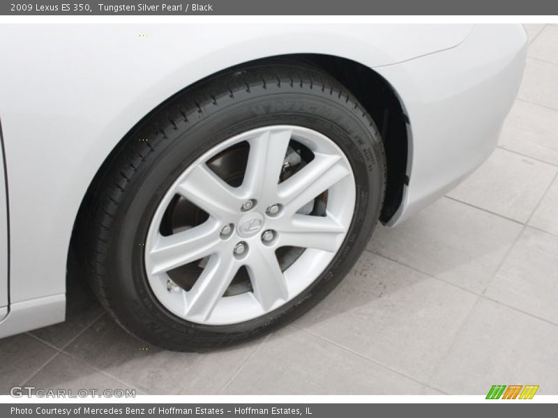 Tungsten Silver Pearl / Black 2009 Lexus ES 350