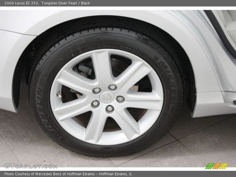 Tungsten Silver Pearl / Black 2009 Lexus ES 350
