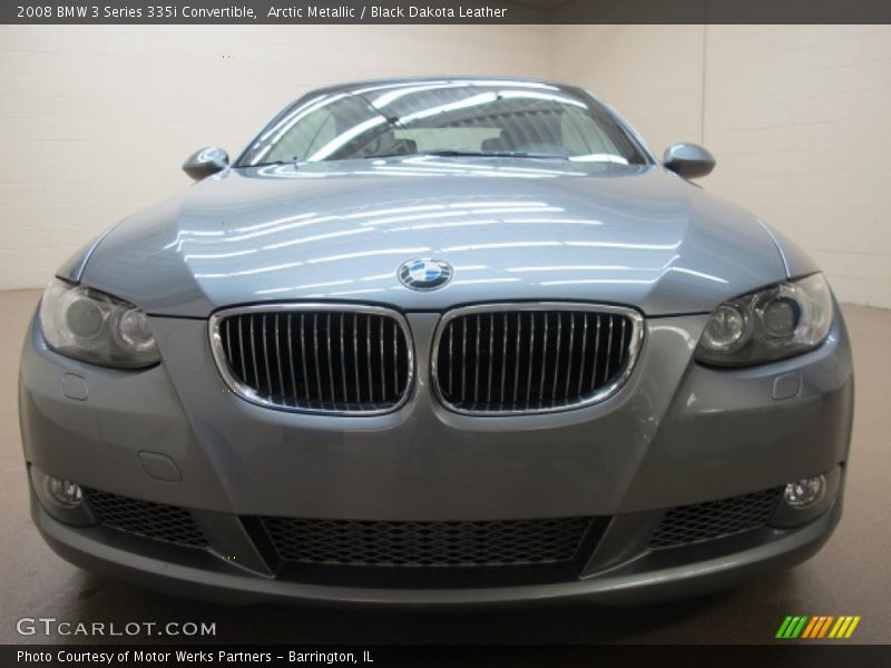 Arctic Metallic / Black Dakota Leather 2008 BMW 3 Series 335i Convertible