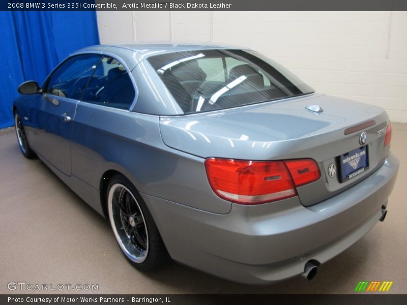 Arctic Metallic / Black Dakota Leather 2008 BMW 3 Series 335i Convertible