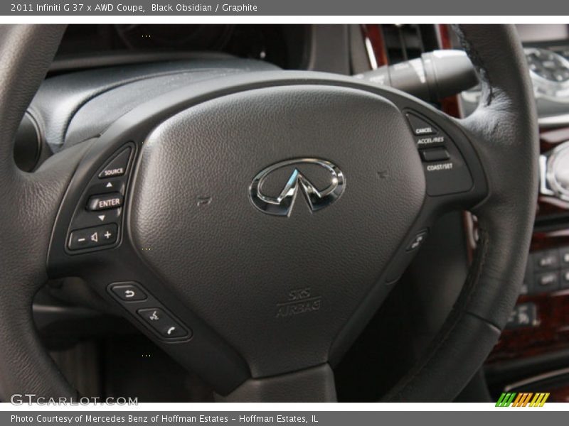 Black Obsidian / Graphite 2011 Infiniti G 37 x AWD Coupe
