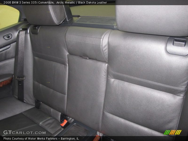 Arctic Metallic / Black Dakota Leather 2008 BMW 3 Series 335i Convertible