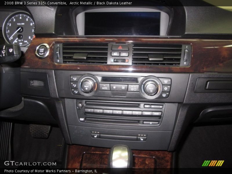 Arctic Metallic / Black Dakota Leather 2008 BMW 3 Series 335i Convertible