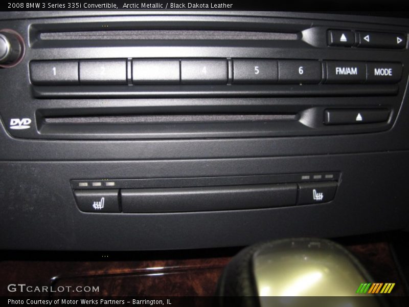 Arctic Metallic / Black Dakota Leather 2008 BMW 3 Series 335i Convertible