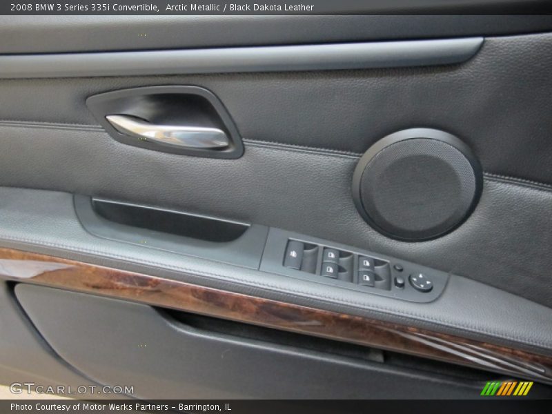 Arctic Metallic / Black Dakota Leather 2008 BMW 3 Series 335i Convertible