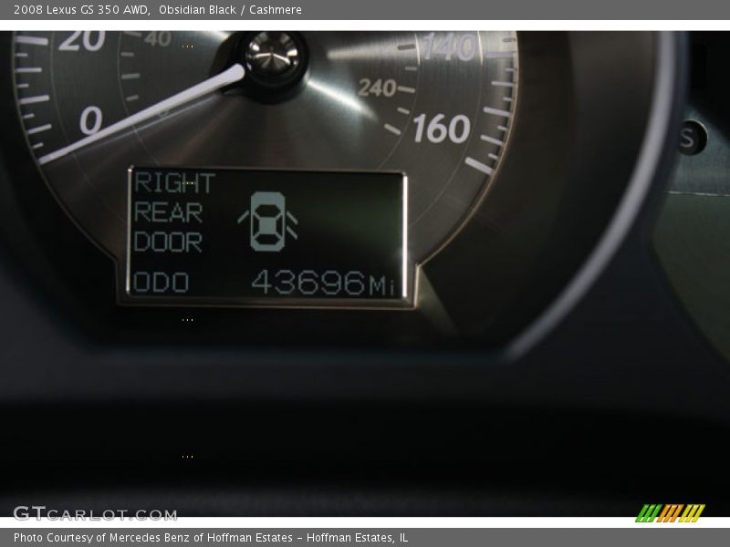 Obsidian Black / Cashmere 2008 Lexus GS 350 AWD