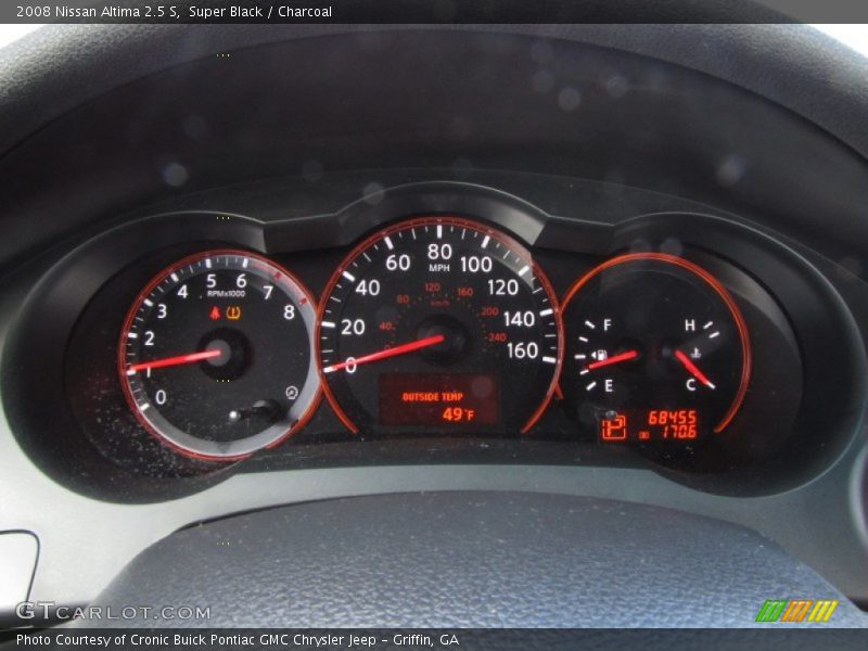 Super Black / Charcoal 2008 Nissan Altima 2.5 S