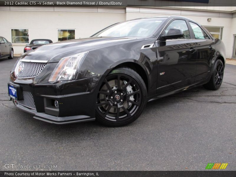 Black Diamond Tricoat / Ebony/Ebony 2012 Cadillac CTS -V Sedan