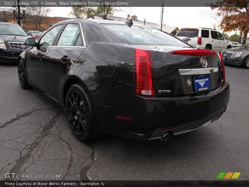 Black Diamond Tricoat / Ebony/Ebony 2012 Cadillac CTS -V Sedan