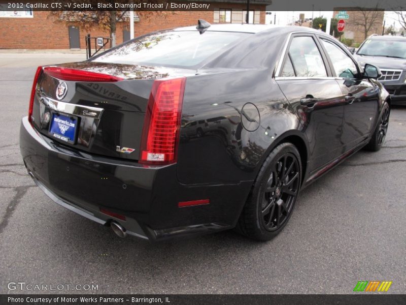 Black Diamond Tricoat / Ebony/Ebony 2012 Cadillac CTS -V Sedan