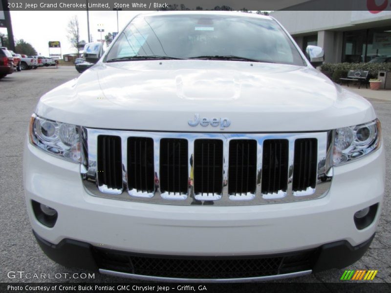 Stone White / Black 2012 Jeep Grand Cherokee Limited