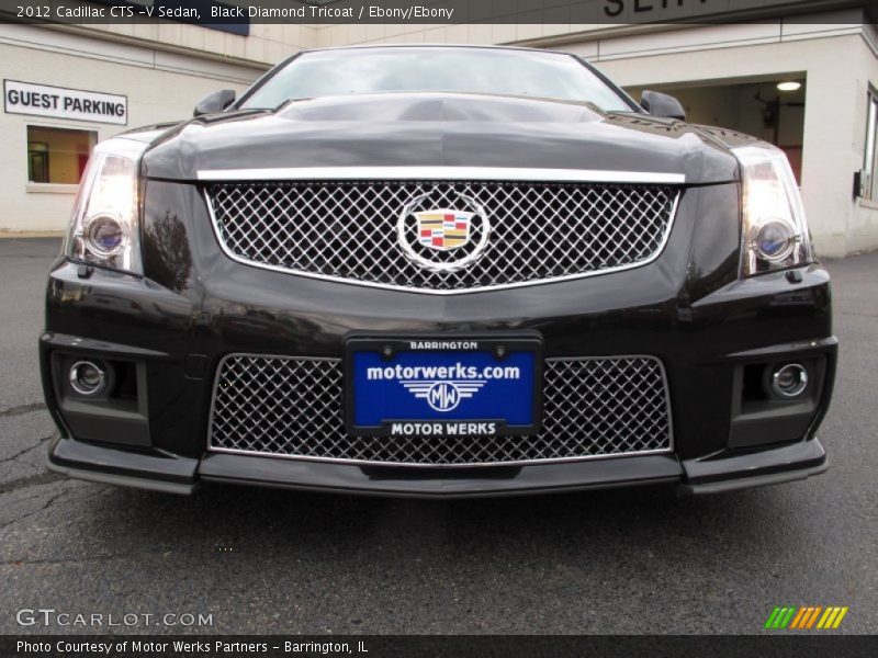 Black Diamond Tricoat / Ebony/Ebony 2012 Cadillac CTS -V Sedan