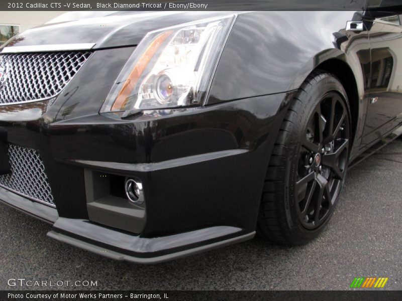 Black Diamond Tricoat / Ebony/Ebony 2012 Cadillac CTS -V Sedan